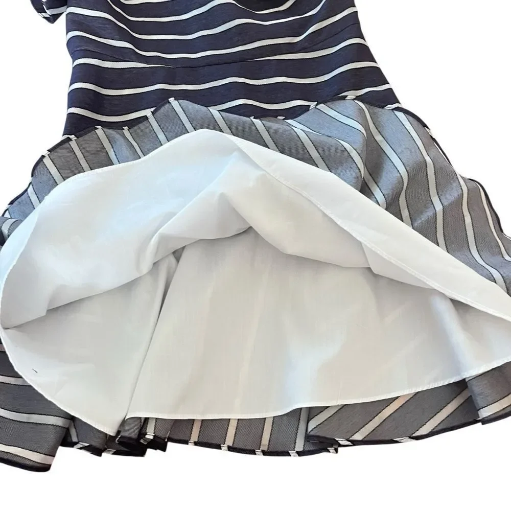 Prose & Poetry Striped One Shoulder Ruffle Mini Dress - Picture 6 of 8